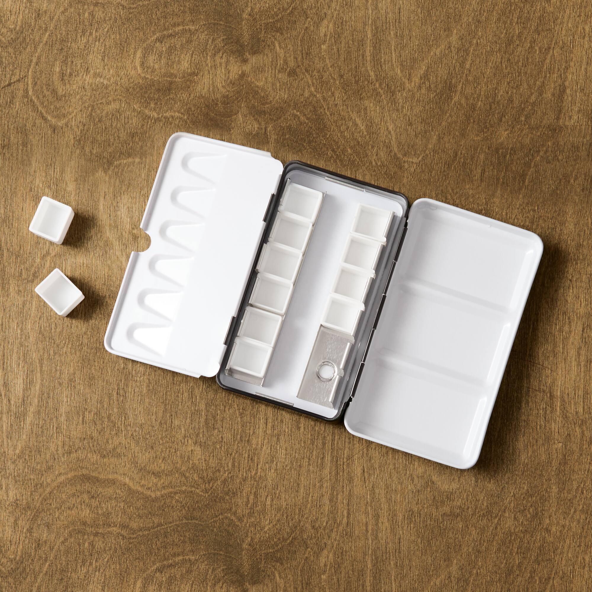 Portable Watercolor Palette Tin with Half Pans by Artist's Loft®
